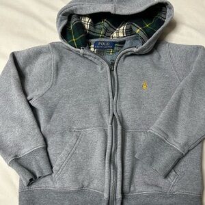 Ralph Lauren Kids Gray Zip-Up Hoodie